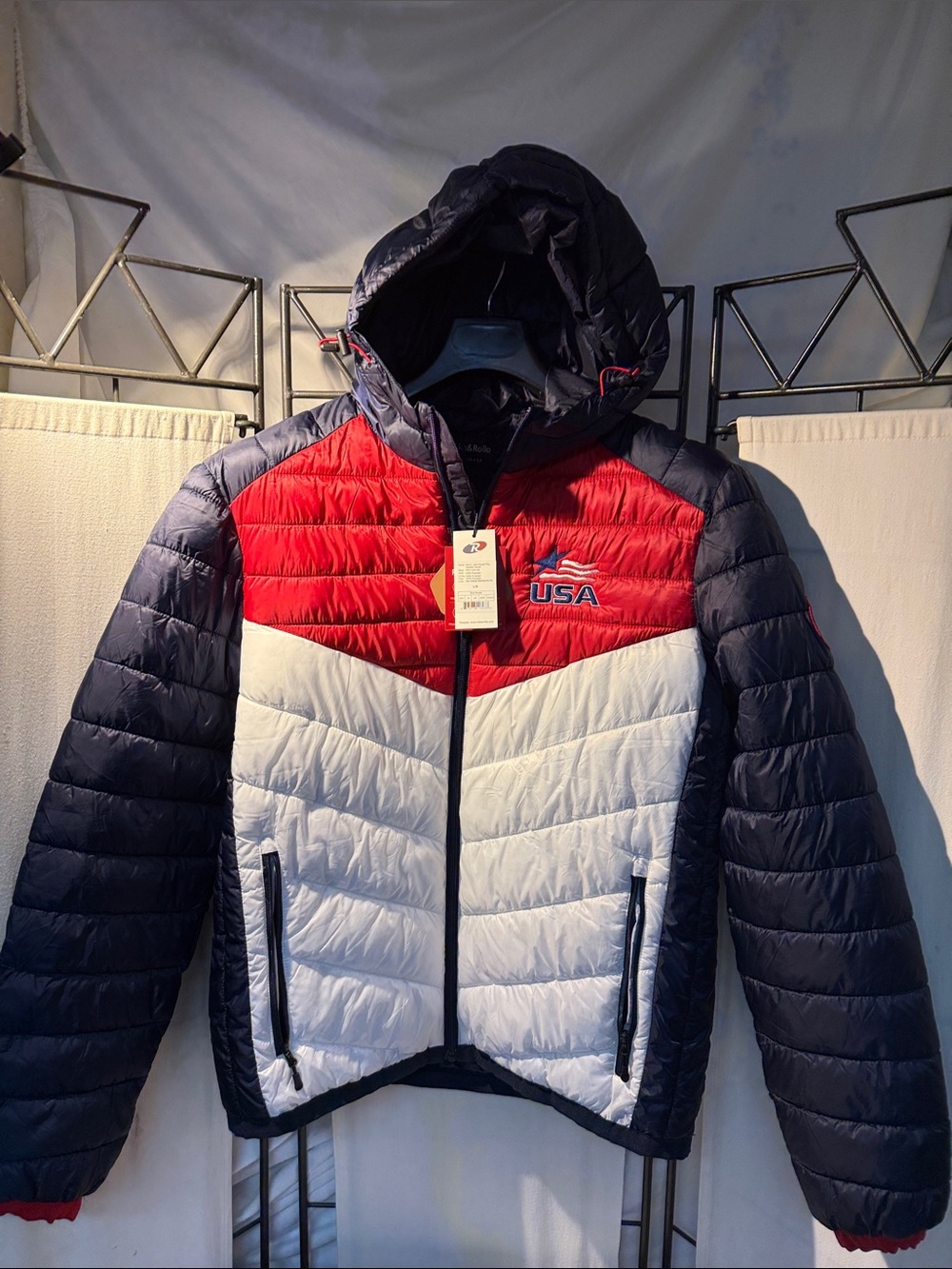 Rokka&Rolla Lightweight Hooded Puffer Jacket